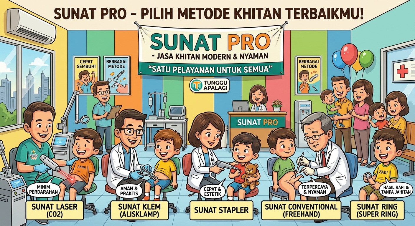 Perbedaan Sunat Ring, Stapler dan Konvensional